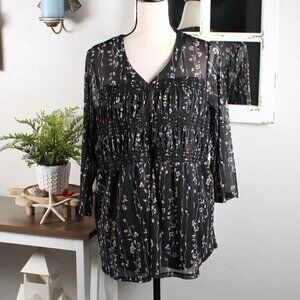 Avenue Floral Blouse P2P 20"